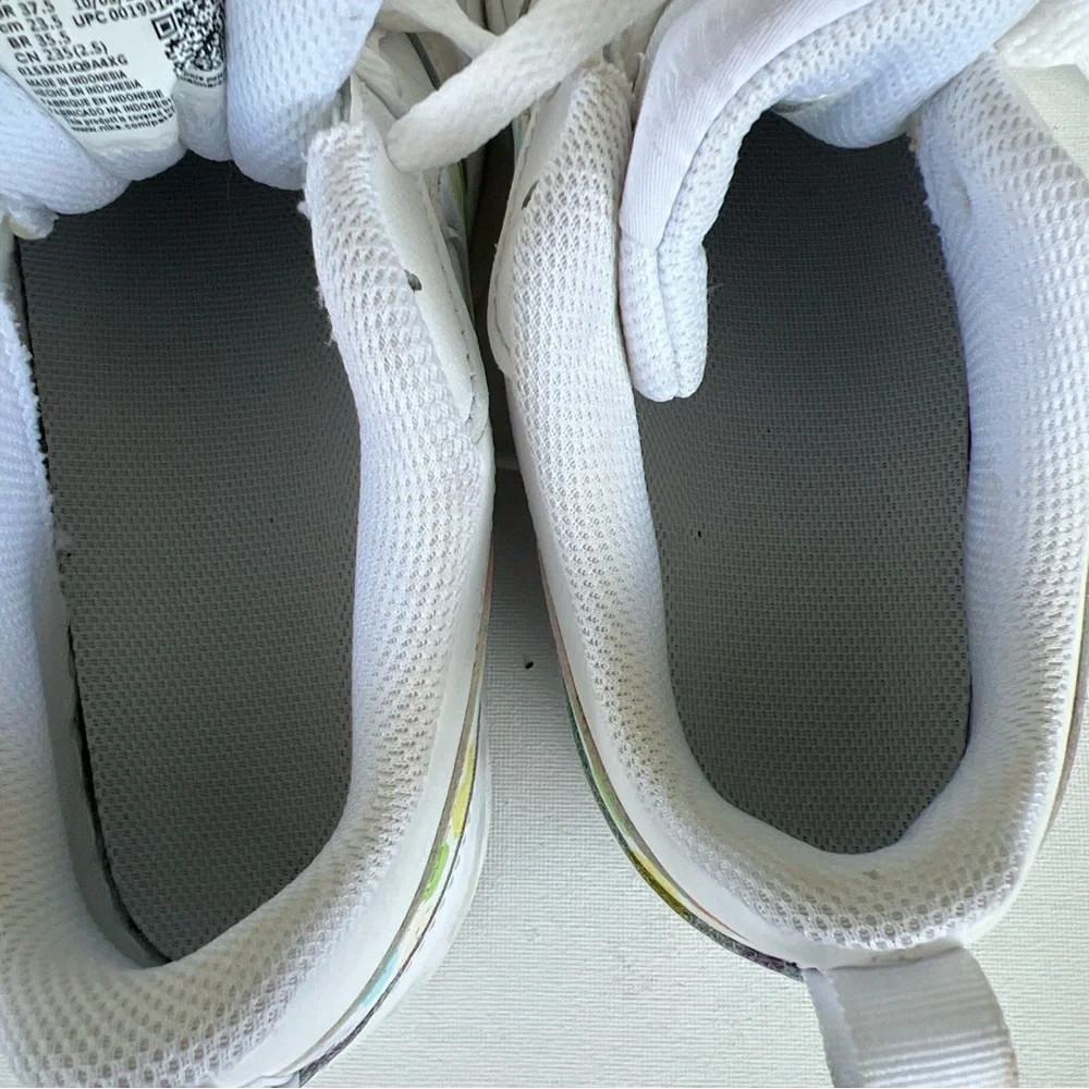 Nike Girls Shoes Size 5Y White Court Borough Low 2 BQ5448-100 Casual Sneakers